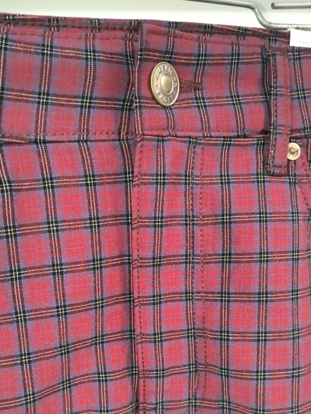 American Eagle Hi-Rise Mini Plaid Skirt Regular High Rise Size 8 New